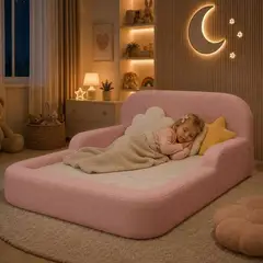 BANZAY - Cama Montessori Baby 90X160 - Rosa