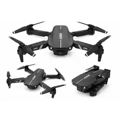 GENERICO - Folding Drone E88 Mini Drone 4k Negro Aéreo Con Cámara Y Control Remoto