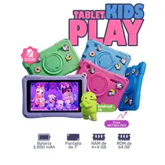 KRONO - Tablet Para Niños Antigolpes Kids 7 Android 16