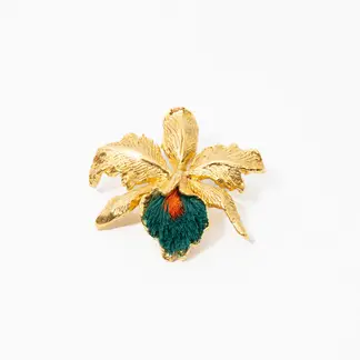 ANDREA AMARILLO - Broche De Cattleya