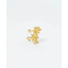 ANDREA AMARILLO - Ear Cuff De Tres Flores
