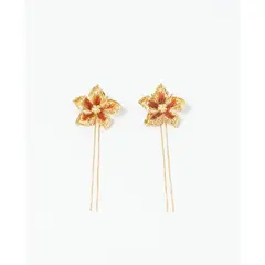 ANDREA AMARILLO - Aretes Flor Carnivora