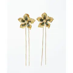 ANDREA AMARILLO - Aretes Flor Carnivora