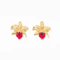 ANDREA AMARILLO - Aretes De Cattleya