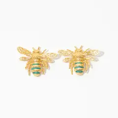 ANDREA AMARILLO - Aretes De Abeja Reina