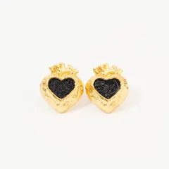 ANDREA AMARILLO - Aretes Corazón Anatómico