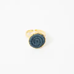 ANDREA AMARILLO - Anillo Circular Tejido