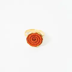 ANDREA AMARILLO - Anillo Circular Tejido