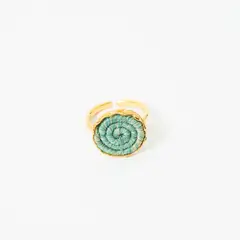 ANDREA AMARILLO - Anillo Circular Tejido