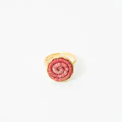 ANDREA AMARILLO - Anillo Circular Tejido