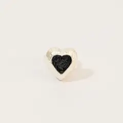 ANDREA AMARILLO - Anillo Corazón De Relieve Tejido