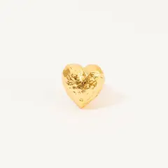 ANDREA AMARILLO - Anillo Corazón De Relieve