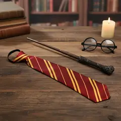GENERICO - Kit Accesorios Harry Potter Varita, Corbata, Gafas Disfraz Halloween