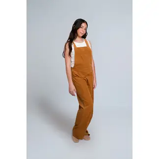 QTORSE - Overall para niña en pana con tirantes ajustables Celeste de