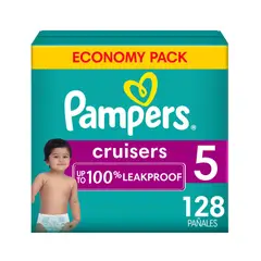 PAMPERS - Pañales Cruisers para Bebé Etapa 5 X 128 Unidades