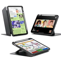 ESR - Flip Funda con Portalápiz para iPad 12, iPad 11 e iPad 10 Negro
