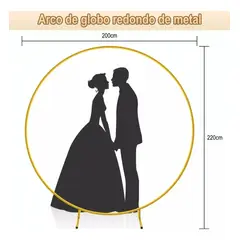 U BUY - Arcos Para Globos Completo Redondo Metal Desarmable 2m