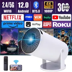 GENERICO - Proyector Mini Genérica Smart Tv Proyector Android Wifi 9000lm Blanco 110v