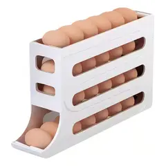 GENERICO - Huevera Mkdaf00013 Plástico 30 Huevos Apilable Refrigerador Rectangular