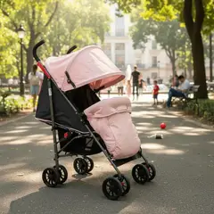 BRITOCHET - Combo Coche Paseador Tipo Sombrilla + Pañalera + Cojin BB2060