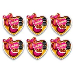ADRO - Estuche Chocolates Corazón Fucsia 6und X3 Bombones