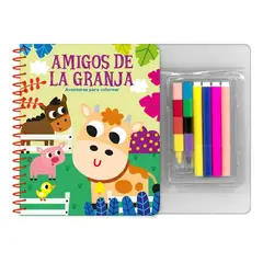 LEXUS - Libro Aventuras Para Colorear Amigos De La Granja + 6 Plumones