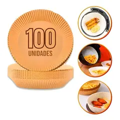 GENERICO - Papel Antiadherente Desechable Para Freidora De Aire Con 100 Unidades