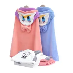 GENERICO - Toalla Infantil con Capucha de Microfibra Ultra Suave y Diseño