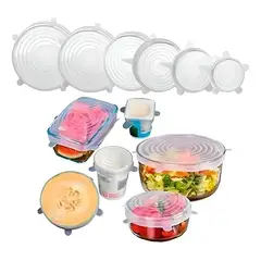 GENERICO - Tapas Silicona Reutilizables Medidas Apto Lavavajillas Productosilicona Segun Disponibilidad