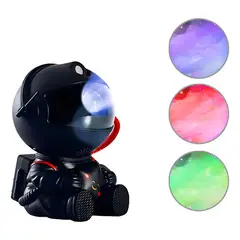 GENERICO - Proyector Luuk Young Mini Astronauta Negro Lámparas Oficina Mesa Lámparas De Mesa Y Oficina