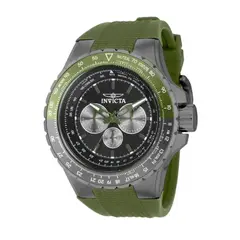 INVICTA - Reloj Aviator Skyshock Hombre 50 mm Negro y Verde
