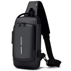 GENERICO - Morral Antirrobo Cruzado e Impermeable con Puerto USB
