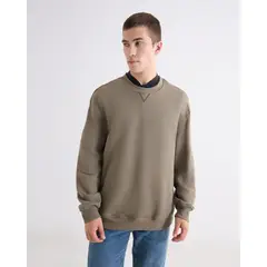 SEVEN SEVEN - Buzo Regular Cuello V Para Hombre Verde