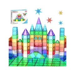 GENERICO - Armatodo 101 Piece Magnetic Building Block Set Magnet Tile