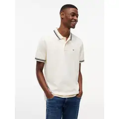 TOMMY HILFIGER - Polo de corte regular ribeteado con logo