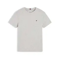 TOMMY HILFIGER - Camiseta gris Para Niño de punto con logo bordado