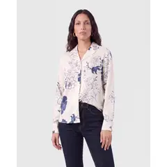 PATPRIMO - Camisa Para Mujer Manga Larga Crema #30018594