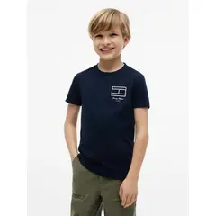 TOMMY HILFIGER - Camiseta multicolor Para Niño de punto con contorno del logo