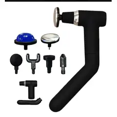 MASSAGE - Pistola Masajeadora Gun Extension Portátil Negro