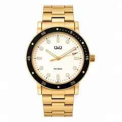 Q AND Q - Reloj QyQ Para Hombre Elegante QB85J010Y Dorado