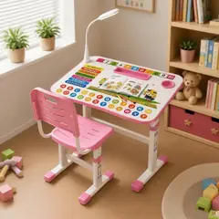 GENERICO - Mesa Escritorio Set Infantil con Silla Cajón Soporte