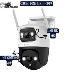 IMOU - Cámara de seguridad WIFI doble lente para exterior IMOU, color blanca