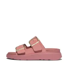FITFLOP - - GEN-FF SANDALIAS DE GAMUZA DE DOS TIRAS CON HEBILLA - Rosa Óxido
