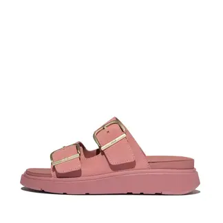 FITFLOP - - GEN-FF SANDALIAS DE GAMUZA DE DOS TIRAS CON HEBILLA - Rosa Óxido