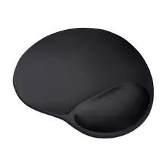 TRUST - Pad Mouse Gel Bigfoot Negro con Soporte para Muñeca