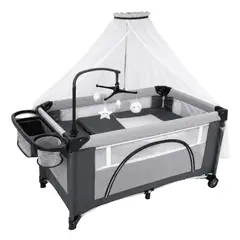 GENERICO - Cuna Corral Plegable Para Bebe PY-108 BBL