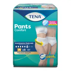 TENA - Pants Comfort Talla M Ropa Absorbente Caja X8 de 8und