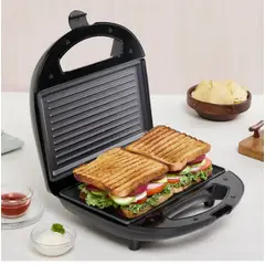GENERICO - Sanduchera Eléctrica Grill Antiadherente 2 Puestos