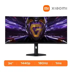 XIAOMI - Monitor Gamer Curvo G34WQi 34 Ultrawide WQHD 180Hz HDR400 1ms GTG FreeSync Premium