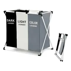 GENERICO - Organizador De Ropa Sucia Cesta Por Colores Liso Lisa